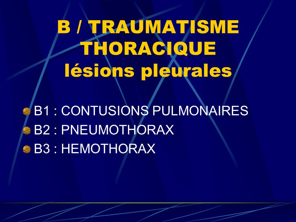 TRAUMATISME THORACIQUE ppt video online télécharger